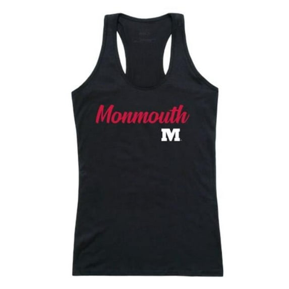 W Republic 557-695-BLK-05 Monmouth College Fighting Scots Script Tank Top, Black - 2XL