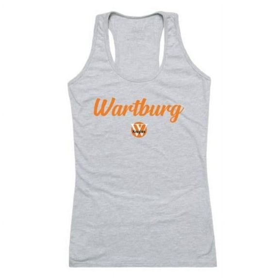 W Republic 557-708-HGY-04 Wartburg College Knights Script Tank Top, Heather Grey - Extra Large