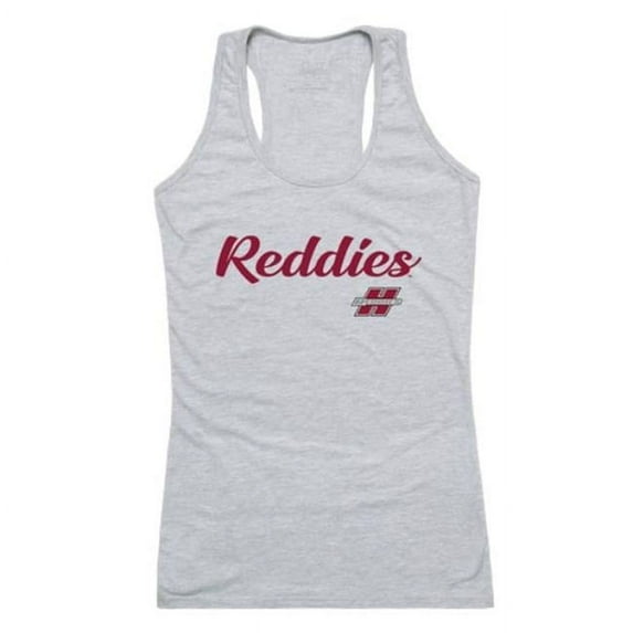 W Republic 557-719-HGY-02 Henderson State University Reddies Script Tank Top, Heather Grey - Medium