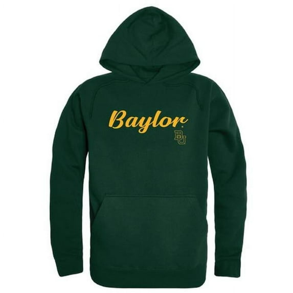 W Republic 558-110-FOR-03 Baylor University Script Hoodie, Forest Green - Large