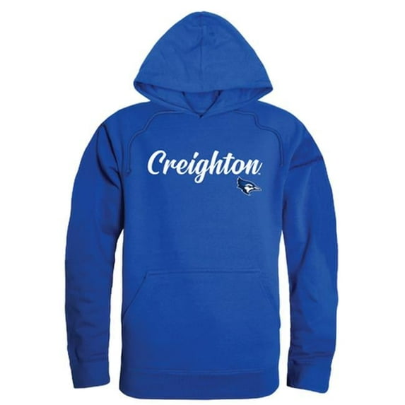 W Republic 558-118-RYL-05 Creighton University Script Hoodie, Royal Blue - 2XL