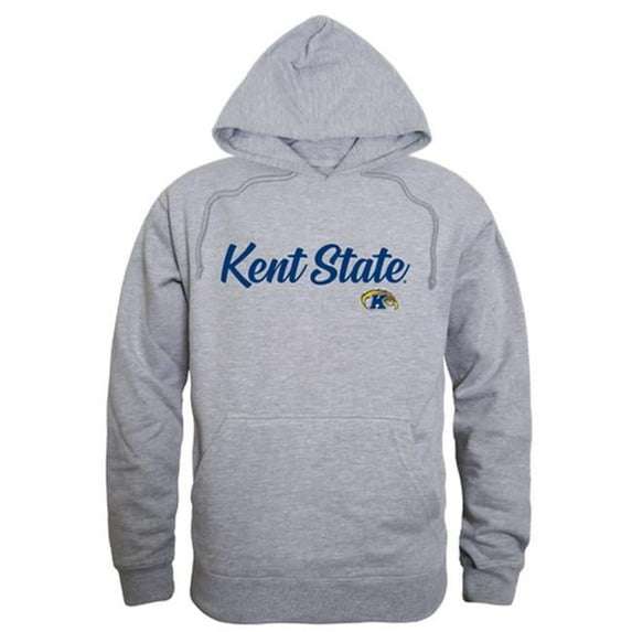 W Republic 558-128-HGY-05 Kent State University Script Hoodie, Heather Grey - 2XL