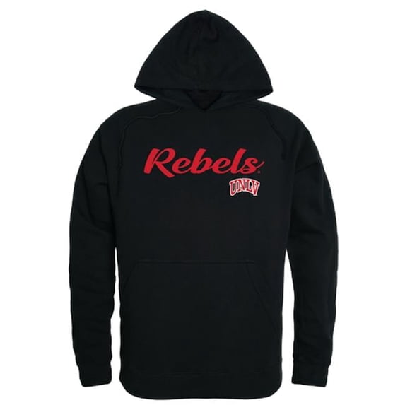 W Republic 558-137-BLK-05 University of Nevada Las Vegas Script Hoodie, Black - 2XL