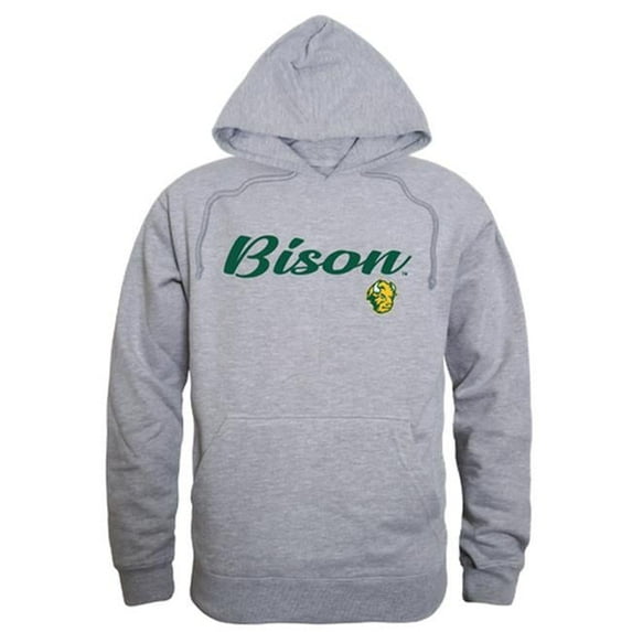 W Republic 558-140-HGY-03 North Dakota State University Script Hoodie, Heather Grey - Large