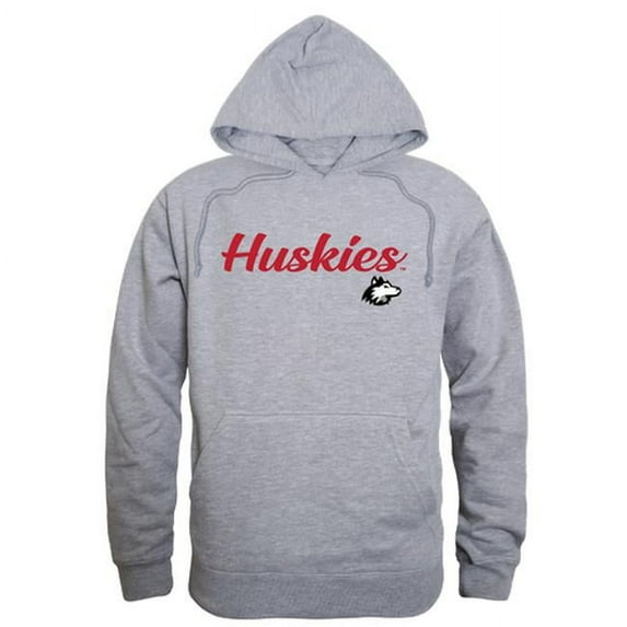 W Republic 558-142-HGY-01 Men Northern Illinois Huskies Script Hoodie, Heather Grey - Small