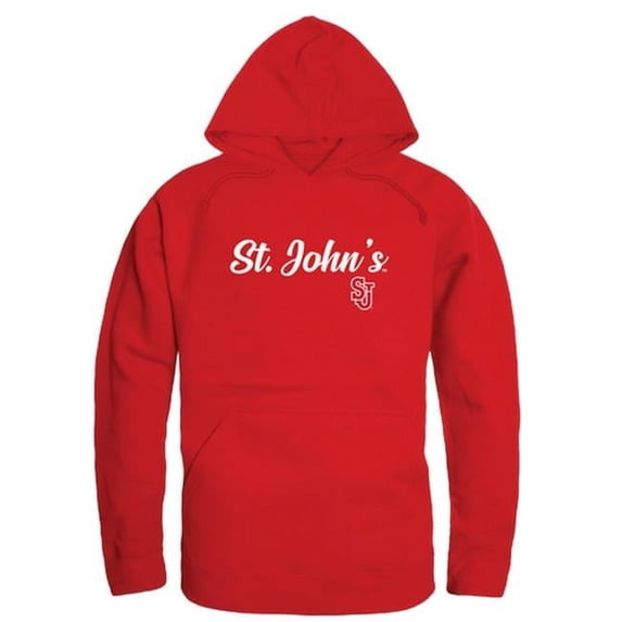 W Republic 558-152-RED-05 Men St. Johns Red Storm Script Hoodie, Red - 2XL