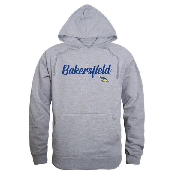 W Republic 558-203-HGY-01 Men Cal State Bakersfield Roadrunners Script Hoodie, Heather Grey - Small
