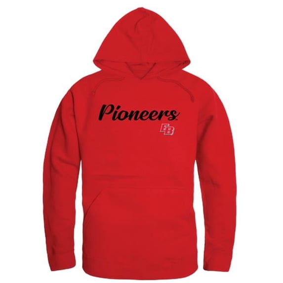 W Republic 558-205-RED-01 California State University, East Bay Mens Script Hoodie - Red, Small