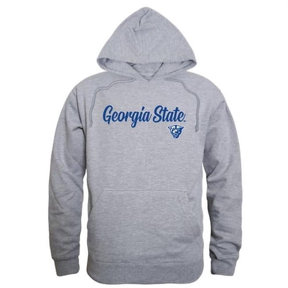 W Republic 558-256-HGY-02 Men Georgia State Panthers Script Hoodie, Heather Grey - Medium