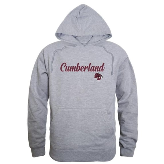 W Republic 558-287-HGY-01 Men Cumberland University Phoenix Script Hoodie, Heather Grey - Small