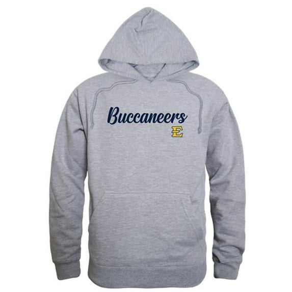 W Republic 558-294-HGY-02 Men East Tennessee State Buccaneers Script Hoodie, Heather Grey - Medium