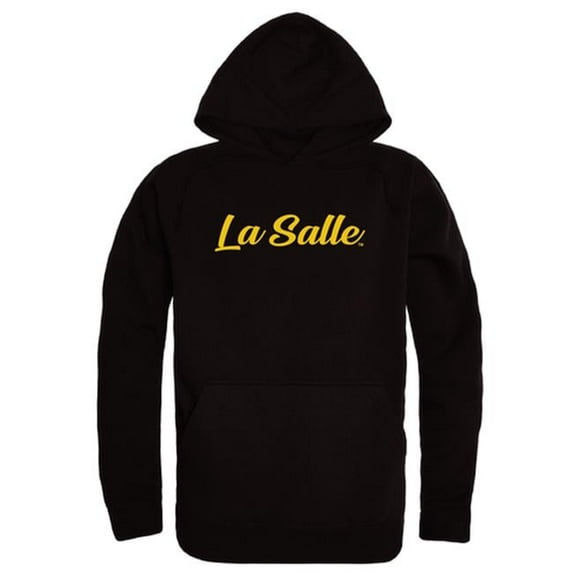 W Republic 558-322-BLK-04 Men La Salle Explorers Script Hoodie, Black - Extra Large