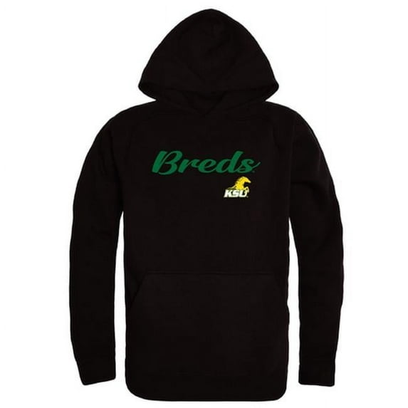 W Republic 558-432-BLK-04 Men Kentucky State University Thorobreds Script Hoodie, Black - Extra Large