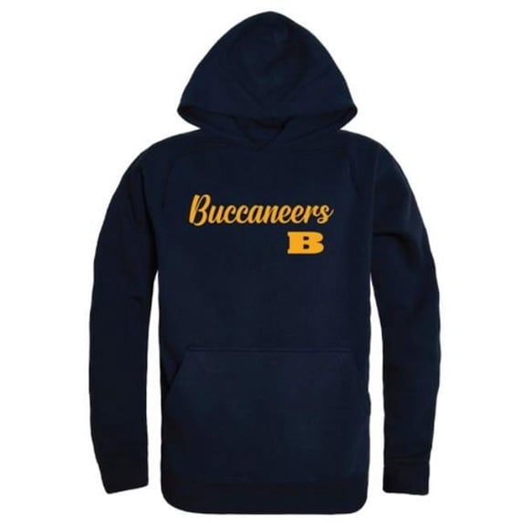 W Republic 558-482-NVY-03 Beloit College Buccaneers Script Hoodie, Navy - Large