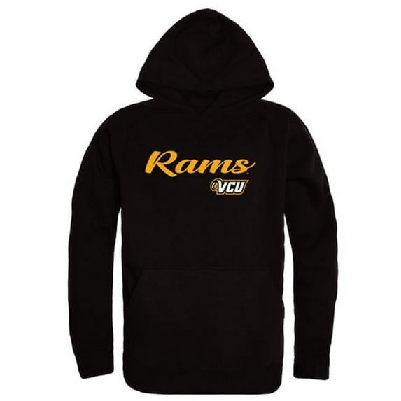 W Republic 558-599-BLK-05 Virginia Commonwealth University Rams Script Hoodie, Black - 2XL