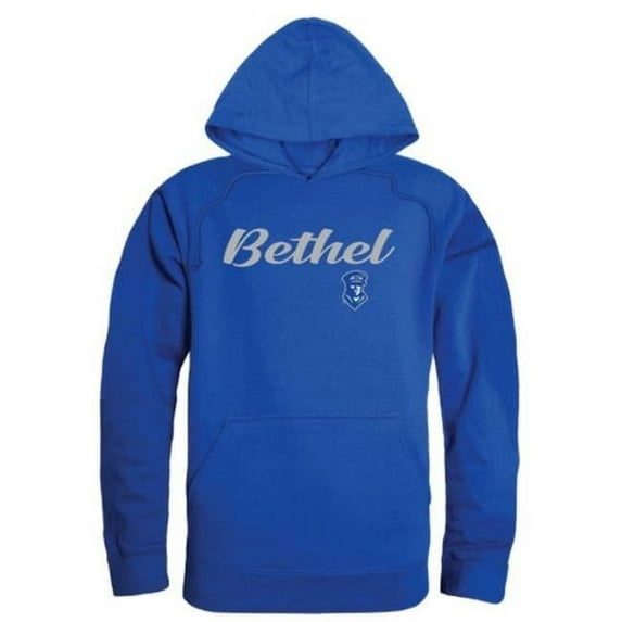 W Republic 558-617-RYL-02 Bethel University Pilots Script Hoodie, Royal - Medium