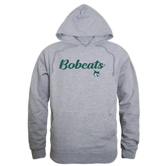 W Republic 558-646-HGY-05 Georgia College & State University Bobcats Script Hoodie, Heather Grey - 2XL