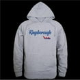 thumbnail image 1 of W Republic 558-660-HGY-04 Kingsborough Community College The Wave Script Hoodie, Heather Grey - Extra Large, 1 of 1