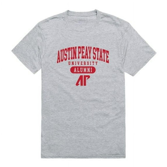 W Republic 559-105-HGY-02 Austin Peay State University Men Alumni T-Shirt, Heather Grey - Medium