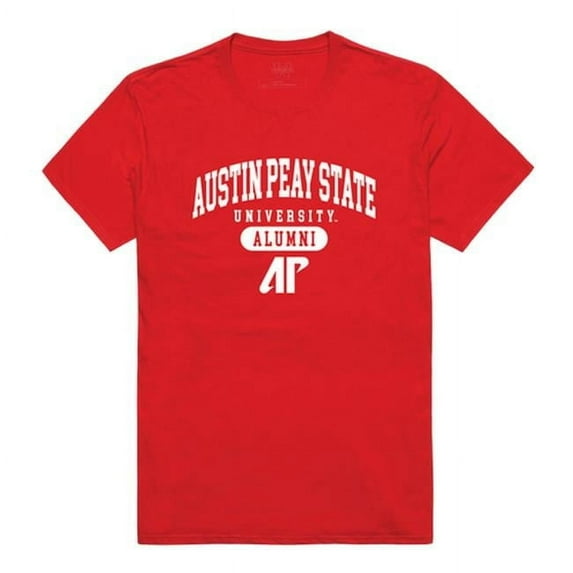 W Republic 559-105-RED-01 Austin Peay State University Men Alumni T-Shirt, Red - Small