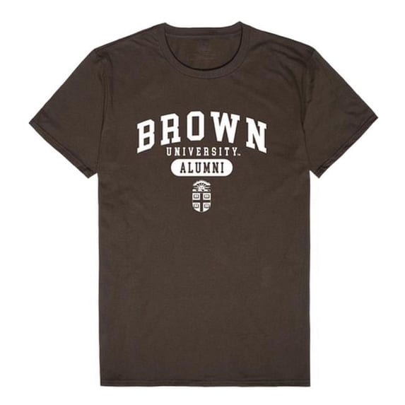 W Republic 559-106-BRN-03 Brown University Alumni T-Shirt, Brown - Large