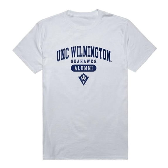 W Republic 559-139-WHT-03 Men North Carolina Wilmington Seahawks Alumni T-Shirt, White - Large
