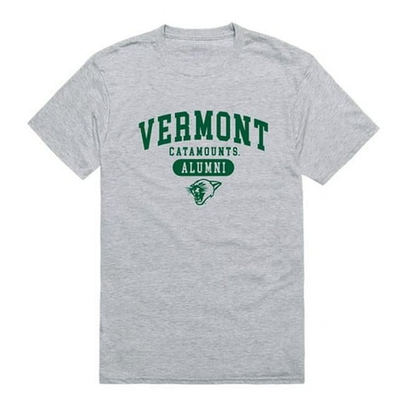 W Republic 559-155-HGY-01 Men Vermont Catamounts Alumni T-Shirt, Heather Grey - Small