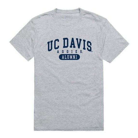 W Republic 559-161-HGY-04 Men California Davis Aggies Alumni T-Shirt, Heather Grey - Extra Large