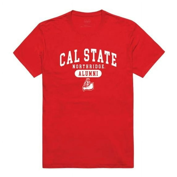 W Republic 559-166-RED-02 California State University, Northridge Men Alumni T-Shirt, Red - Medium