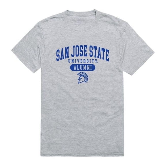 W Republic 559-173-HGY-05 San Jose State University Men Alumni T-Shirt, Heather Grey - 2XL