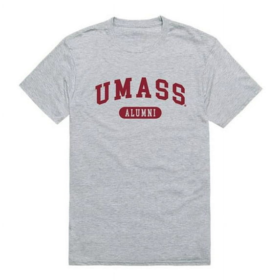 W Republic 559-178-HGY-02 University of Massachusetts Men Alumni T-Shirt, Heather Grey - Medium