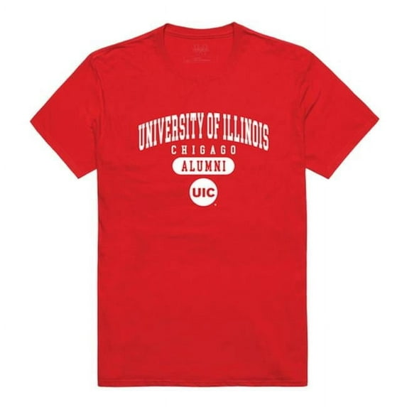 W Republic 559-180-RED-02 University of Illinois Chicago Men Alumni T-Shirt, Red - Medium