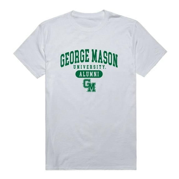 W Republic 559-221-WHT-05 George Mason University Men Alumni T-Shirt, White - 2XL