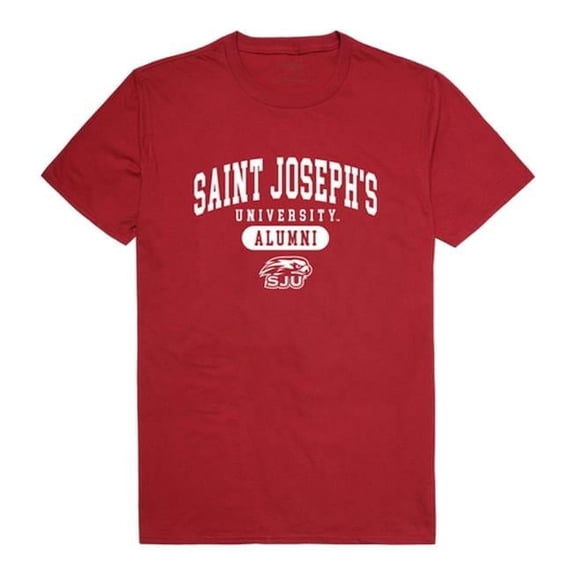 W Republic 559-232-CAR-05 Saint Josephs University Alumni T-Shirt, Cardinal - 2XL