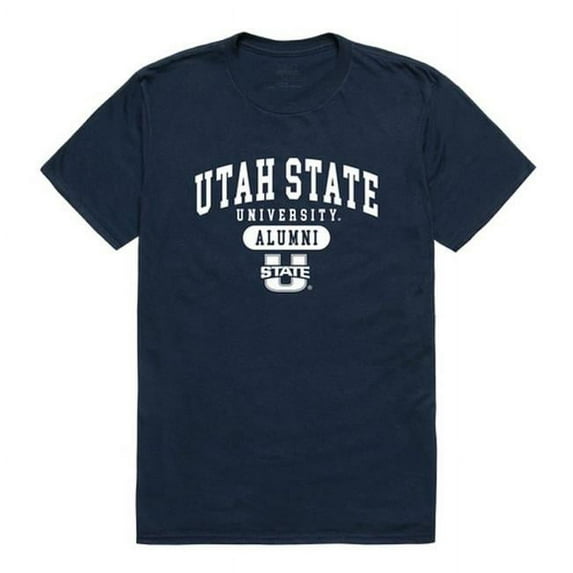 W Republic 559-250-NVY-05 Utah State University Alumni T-Shirt, Navy - 2XL