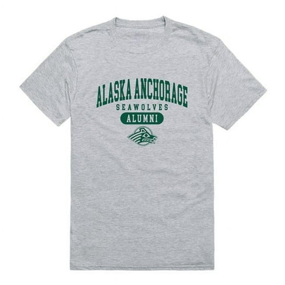 W Republic 559-259-HGY-01 Men University of Alaska Anchorage Seawolves Alumni T-Shirt, Heather Grey - Small