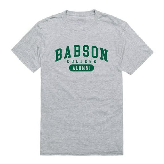 W Republic 559-263-HGY-04 Men Babson College Beavers Alumni T-Shirt, Heather Grey - Extra Large