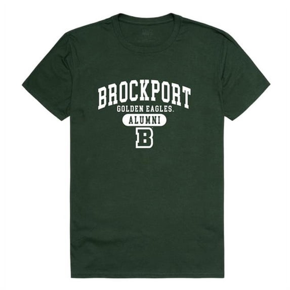 W Republic 559-271-FOR-04 The College at Brockport, State University Mens Alumni T-Shirt - Forest, Extra Large