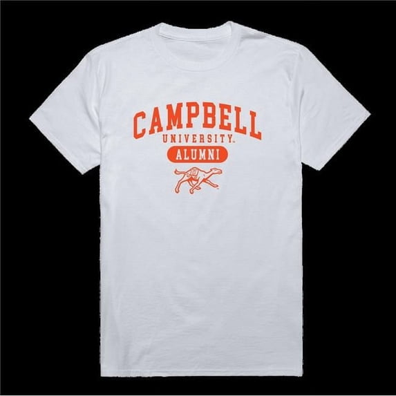 W Republic 559-276-WT2-03 Campbell University Fighting Camels Alumni T-Shirt, White - Large
