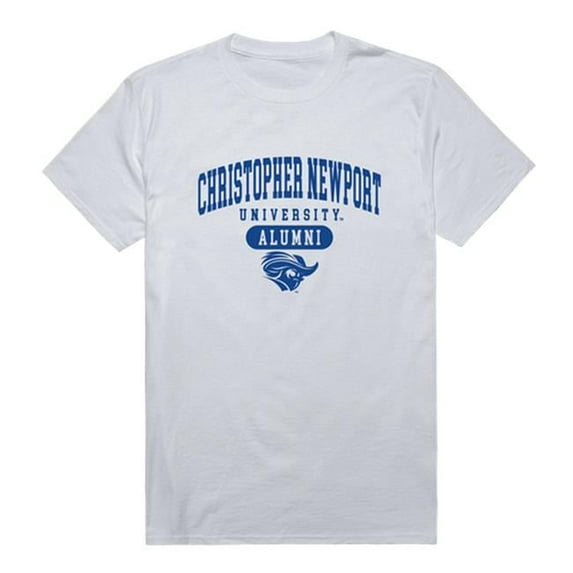 W Republic 559-279-WHT-05 Christopher Newport University Men Alumni T-Shirt, White - 2XL