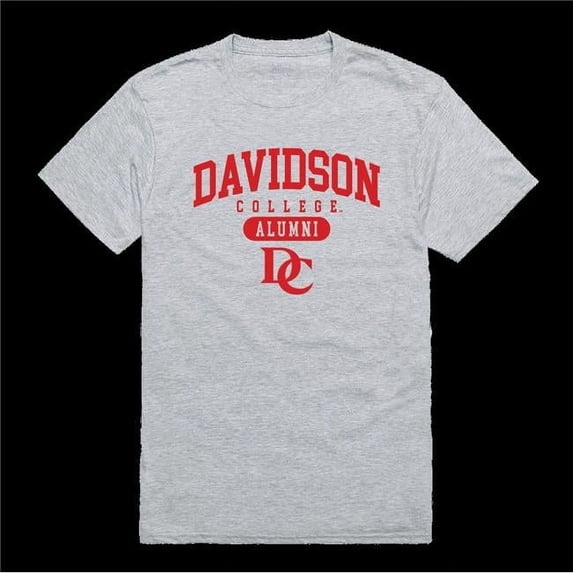 W Republic 559-288-HG2-03 Davidson Wildcats Alumni T-Shirt, Heather Grey - Large