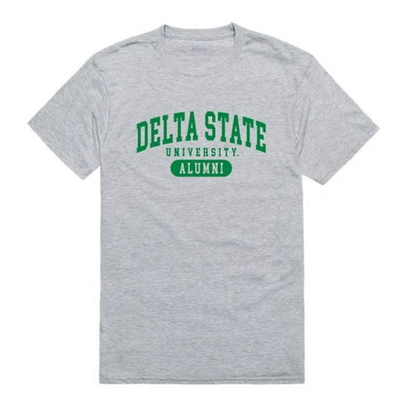 W Republic 559-289-HGY-05 Delta State University Men Alumni T-Shirt, Heather Grey - 2XL