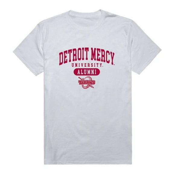 W Republic 559-290-WHT-01 University of Detroit Mercy Men Alumni T-Shirt, White - Small