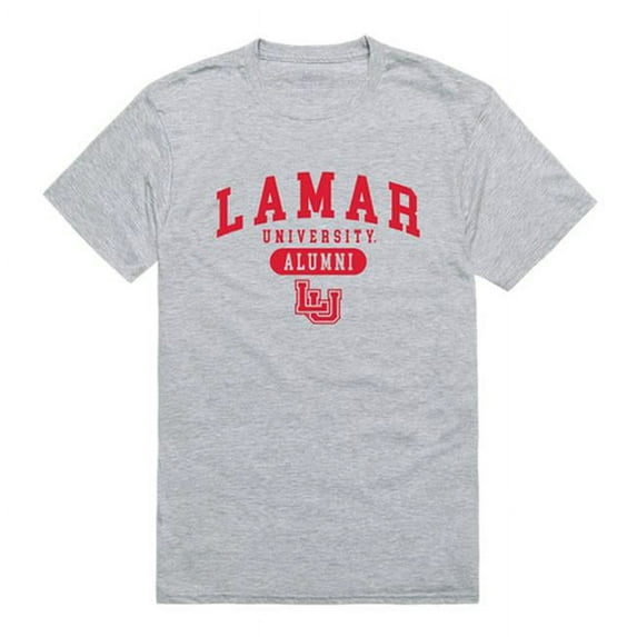 W Republic 559-326-HGY-02 Lamar University Men Alumni T-Shirt, Heather Grey - Medium