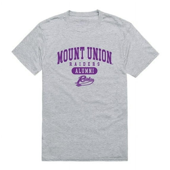 W Republic 559-348-HGY-03 University of Mount Union Alumni T-Shirt, Heather Grey - Large