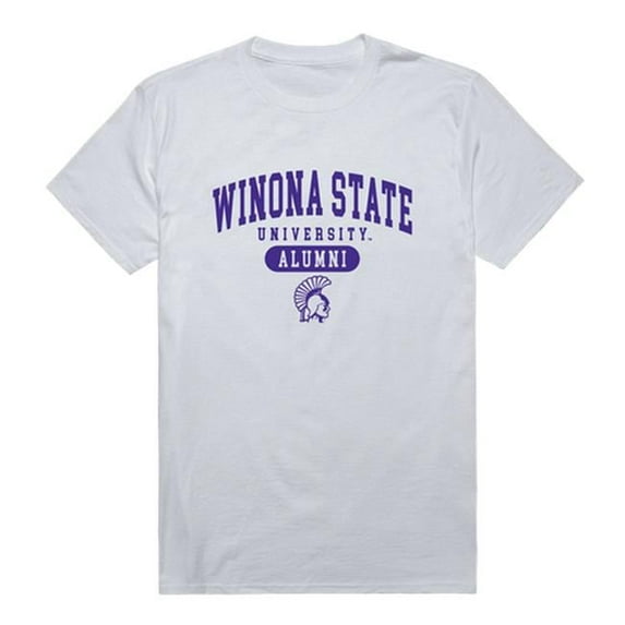 W Republic 559-408-WHT-02 Winona State University Men Alumni T-Shirt, White - Medium