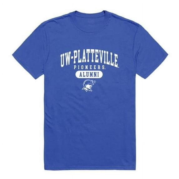 W Republic 559-410-RYL-01 University of Wisconsin-Platteville Men Alumni T-Shirt, Royal - Small
