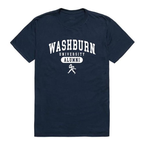 W Republic 559-431-NVY-05 Washburn University Men Alumni T-Shirt, Navy - 2XL