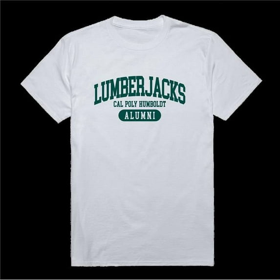W Republic 559-447-WT3-01 California Polytechnic State University Humboldt Lumberjacks Alumni T-Shirt, White - Small