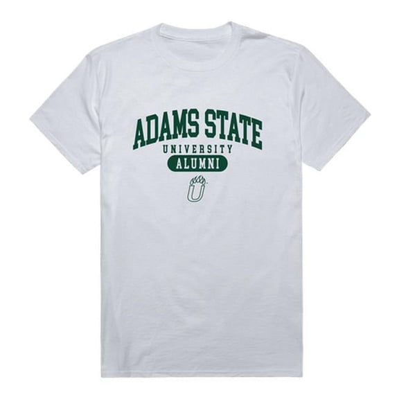 W Republic 559-610-WHT-01 Adams State University Grizzlies Alumni T-Shirt, White - Small